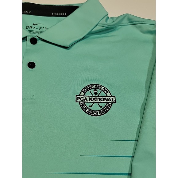 Nike Golf Dri-Fit Standard Performance Striped Golf Essential Polo Shirt Men XXL - Picture 6 of 10